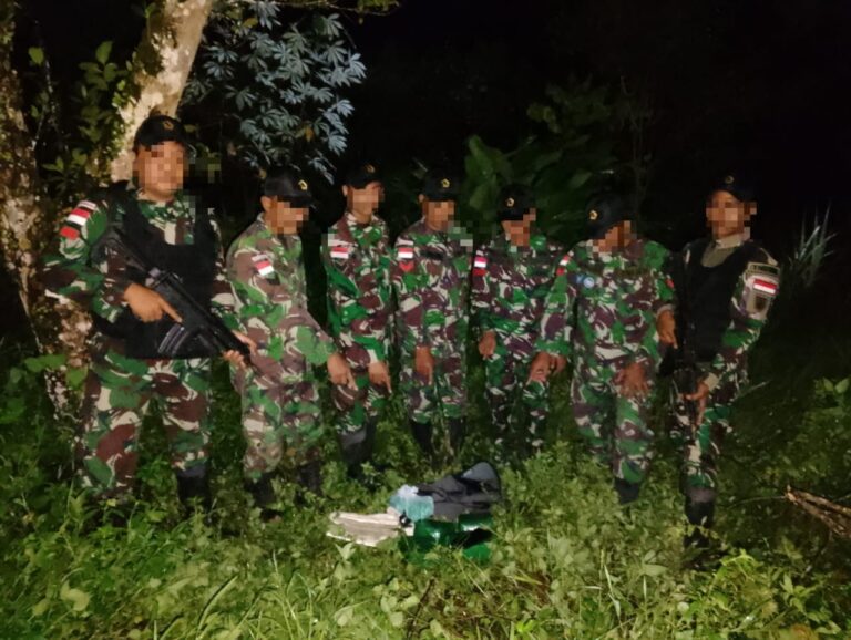 Satgas Pamtas RI-Malaysia,Yonzipur 5/ABW Berhasil Menggagalkan Penyelundupan Narkoba.