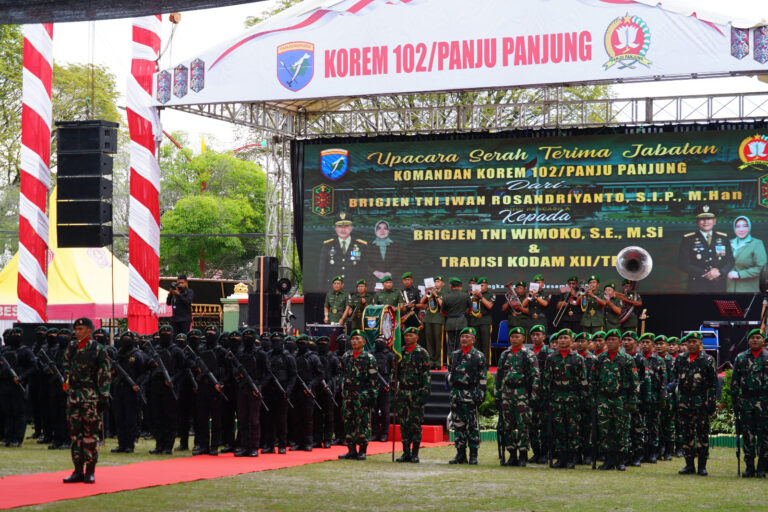 Pangdam Tanjungpura Pimpin Sertijab Danrem 102/Pjg