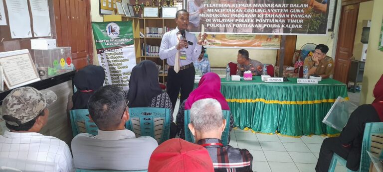 Polsek Pontianak Timur Gandeng Dinas Pertanian Dan Pelaku  Usaha.
