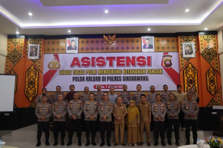Wakapolda Kalbar Dan Tim Asistensi Gugus Tugas Polri Dukung Ketahanan Pangan di Singkawang