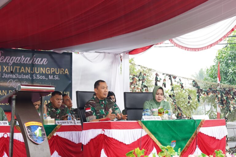 Cek Kondisi Prajurit dan Pembinaan Satuan, Pangdam XII/Tpr Kunjungi Kodim Singkawang