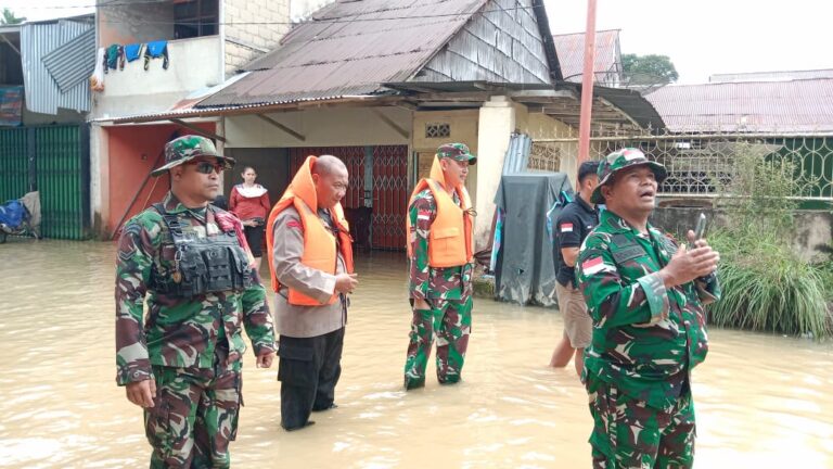 Pastikan Aman Dandim 1209/Bky Tinjau Lokasi Terdampak Banjir