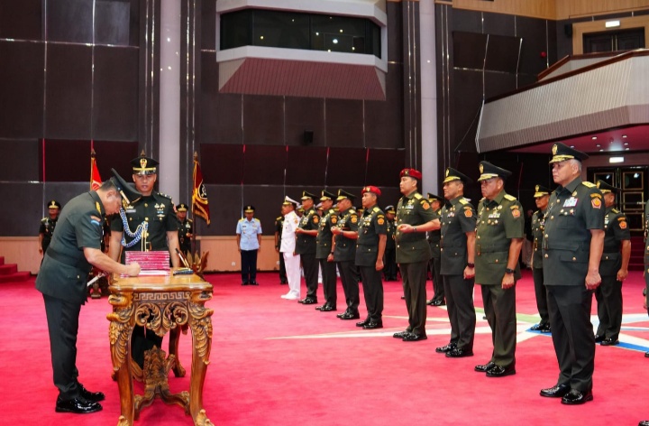 Panglima TNI Pimpin Sertijab 9 Jabatan Strategis di Lingkup Mabes TNI