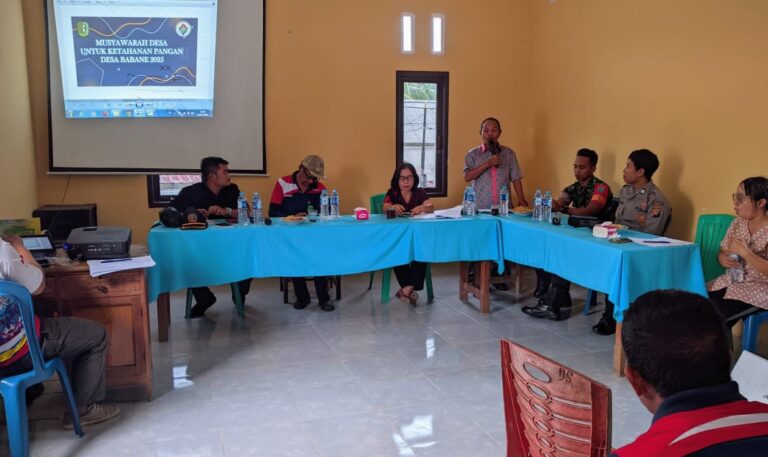 Babinsa Kodim 1209–05/Smltn Hadiri Musyawarah Program Ketahanan Pangan