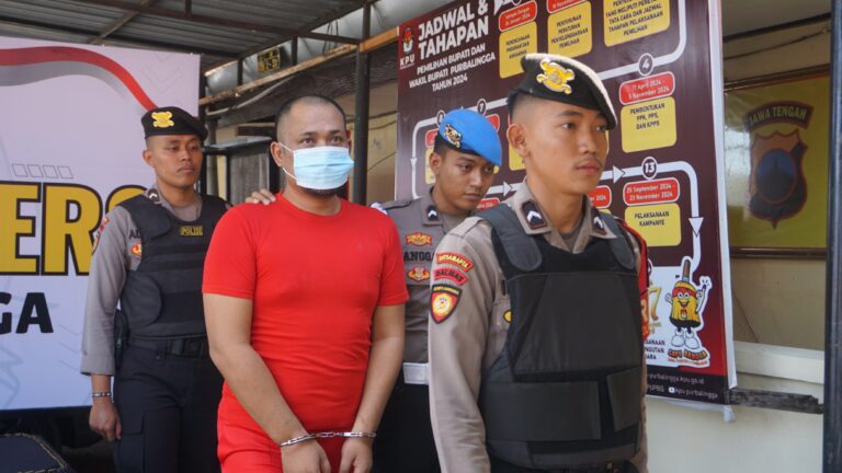 Satresnarkoba Polres Polres Purbalingga Tangkap Pria Ambil Paket Sabu