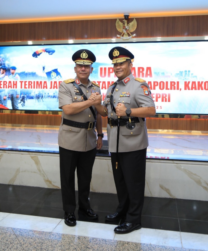 Brigjen. Pol. Asep Safrudin Resmi jabat Kapolda kepri, Gantikan IRJEN. POL. Yan fitri Halimansyah,