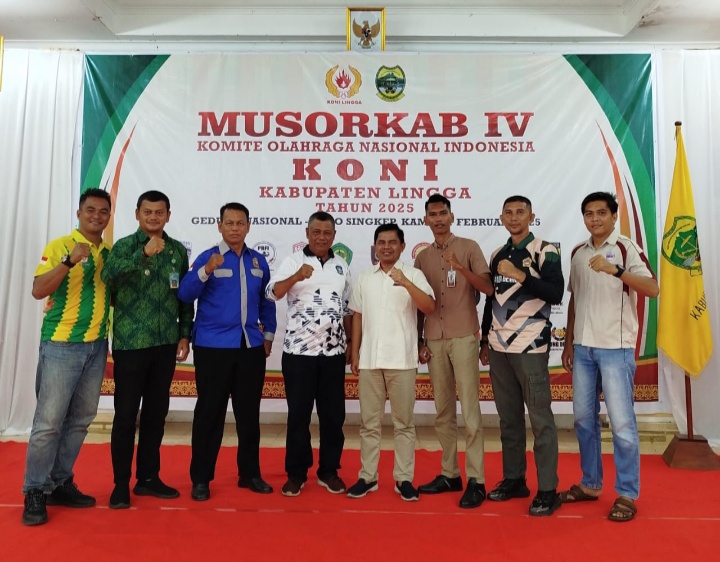 Veteran Bola Voli Lingga Hadiri Musorkab IV KONI Tahun 2025.