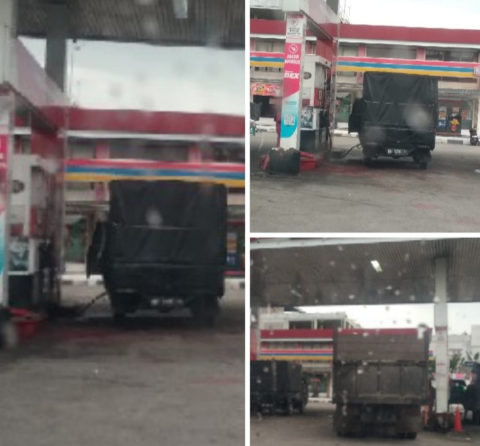 SPBU 14.282.683 SM Amin Kebal Hukum Terang Terangan Layani Mafia Pelangsir BBM Subsidi Jenis Solar APH Tutup Mata