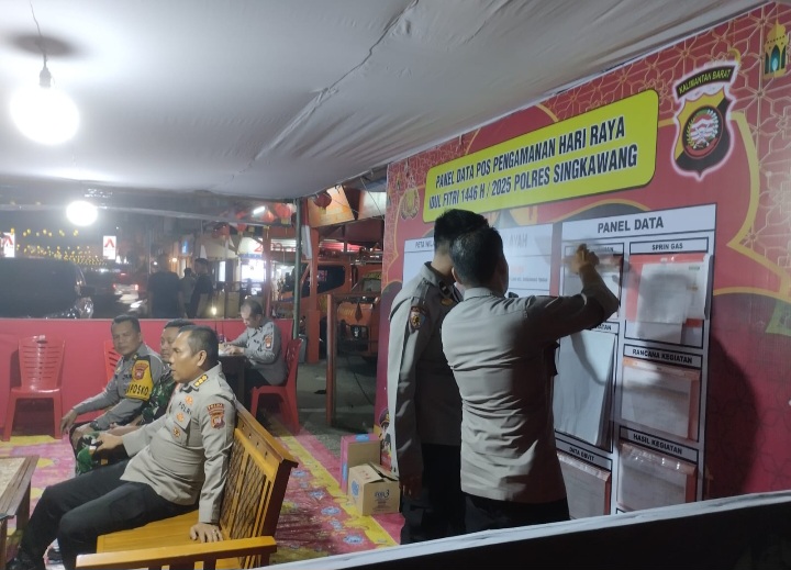 Tim Was Ops Ketupat 2025 Polda Kalbar Tinjau Pos Pengamanan Idul Fitri di Singkawang