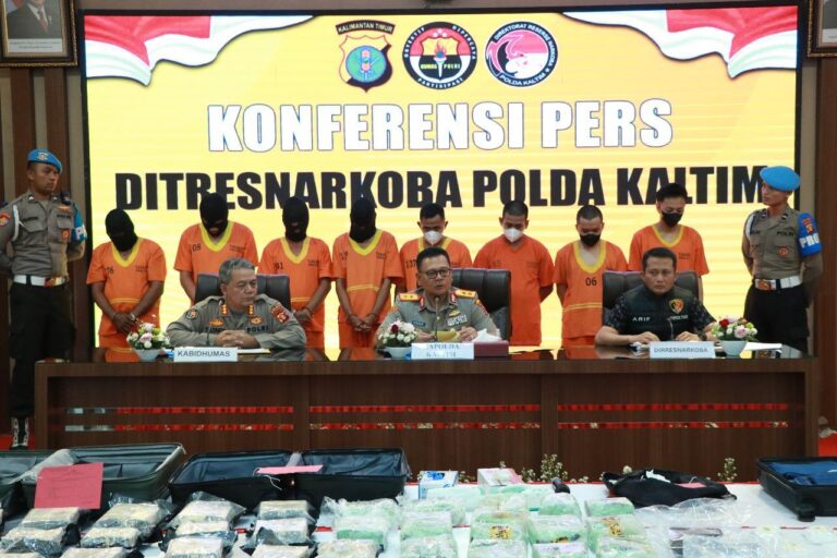Polda Kaltim Ungkap Peredaran Narkoba di Samarinda-Balikpapan, 8 Orang Jadi Tersangka
