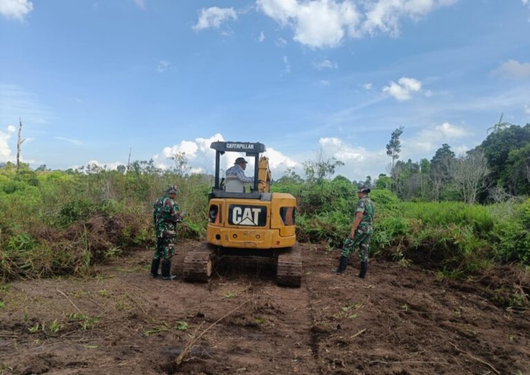 Pra – TMMD Ke 124 Tahun 2025, Kodim 0315/Tanjungpinang Mulai Turunkan Alat Berat ke Lokasi Sasaran Pembangunan