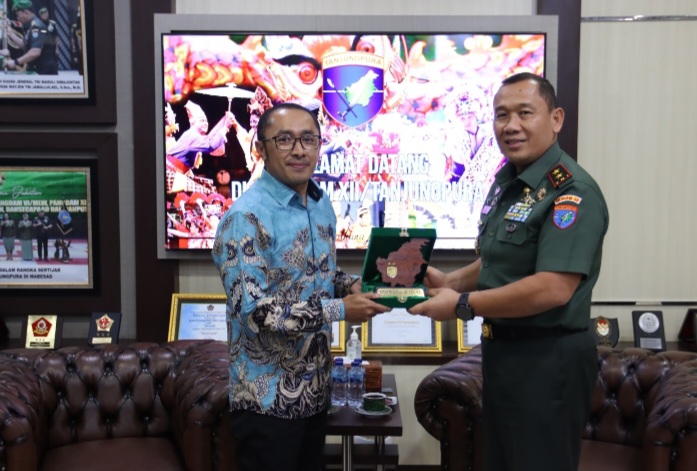 Jalin Kerjasama, Pangdam XII/Tpr Terima Kunjungan Direktur Utama PT BAI