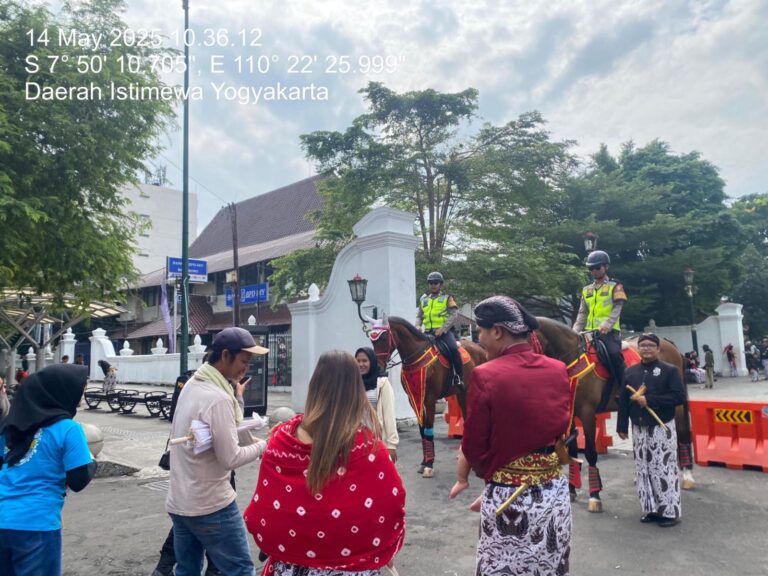 Patroli Berkuda Warnai Suasana Malioboro, Polda DIY Sampaikan Pesan Kamtibmas secara Humanis
