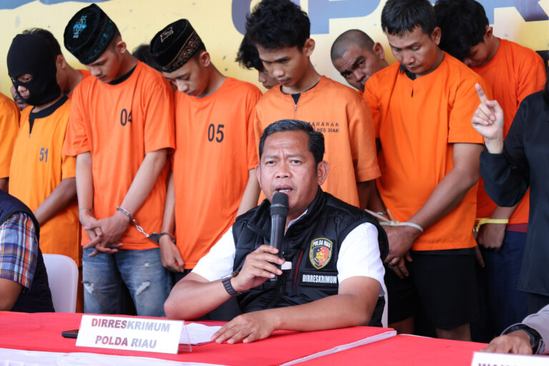 Polda Riau Ungkap Kasus Premanisme, 169 Tersangka Diamankan