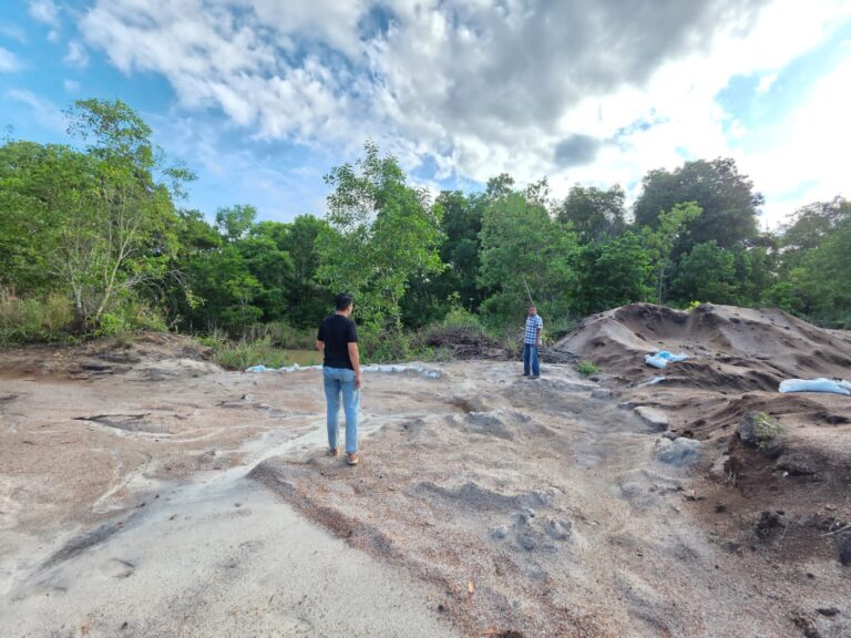 Beredar Di Media Sosial, Polres Bintan Langsung Lakukan Pengecekan Lokasi Tambang Pasir Ilegal di Bintan.