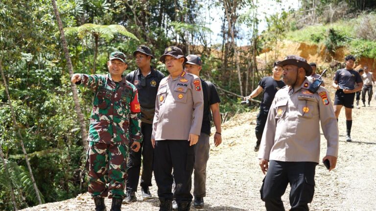 Hari Ke-5 Penanganan Banjir Bandang, Karo Ops Polda Papua Barat Tinjau Lokasi Bencana di Pegunungan Arfak