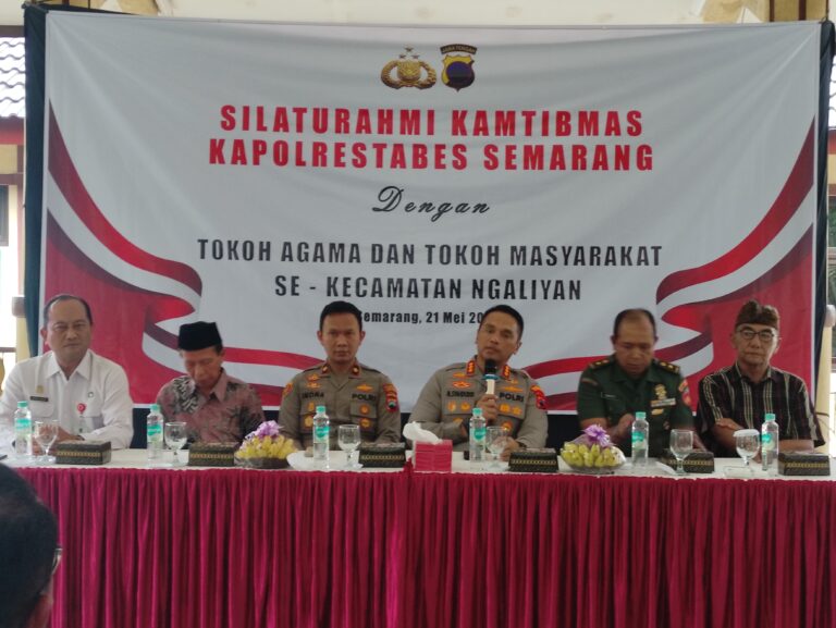 Kapolrestabes Semarang Silaturahmi dengan Tokoh Agama dan Masyarakat Ngaliyan, Serap Aspirasi Warga