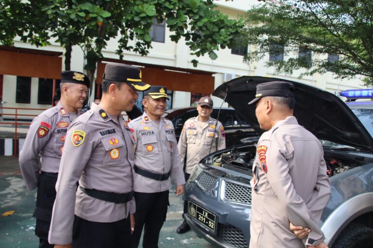 Polres Karanganyar Gelar Apel Ranmor, Pastikan Kesiapan Personel dan Kendaraan Dinas