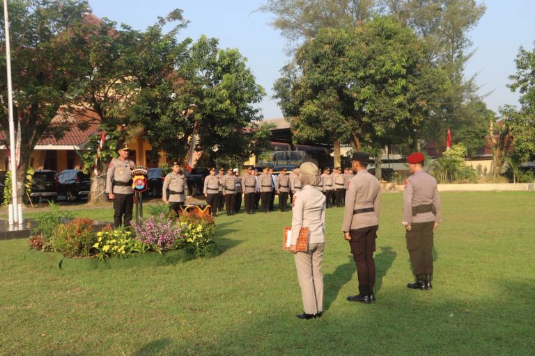 Kapolda Banten pimpin apel Personil Polresta Serang Kota, Tekankan Penguatan Kamtibmas dan Profesionalisme Dalam Pelayanan.