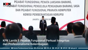 KPK Melantik Delapan Pejabat Fungsional Baru di Gedung Merah Putih KPK,
