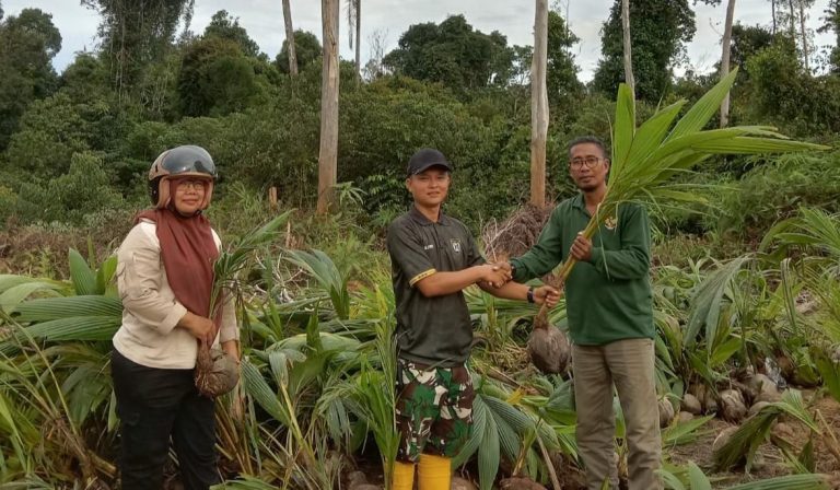Dari Petani untuk Negeri: 504 Bibit Kelapa Dalam Diserahkan untuk Lingga yang Produktif