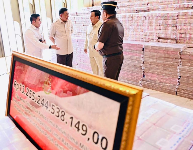 Di Bawah Arahan Presiden Prabowo, Rp13,25 Triliun Kerugian Negara Berhasil Dikembalikan