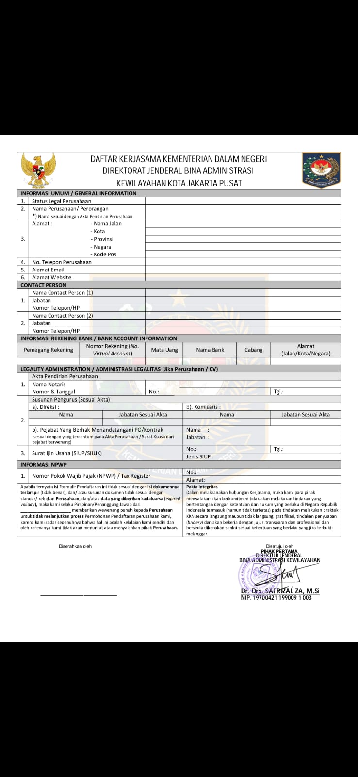 Kemendagri Tegaskan Surat Kerja Sama yang Beredar adalah Palsu dan Menyesatka