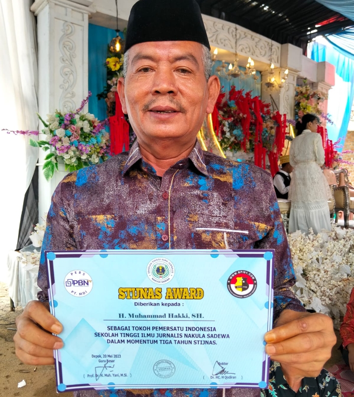 STIJNAS Award 2026, H. Muhamad Hakki SH sebagai Tokoh Pemersatu Indonesia